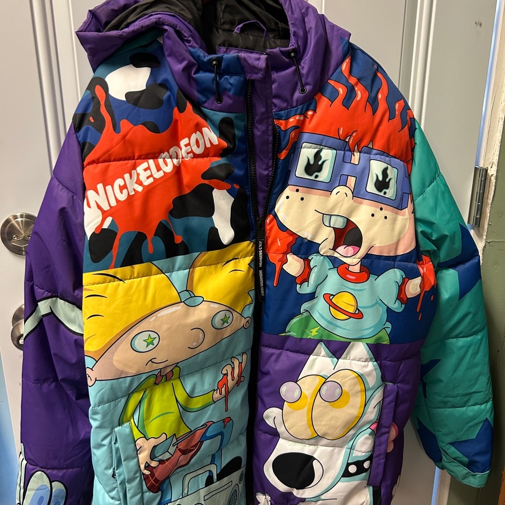 Nickelodeon x Members only  Colorful Cartoon Character Jacket - Picture 2 of 9